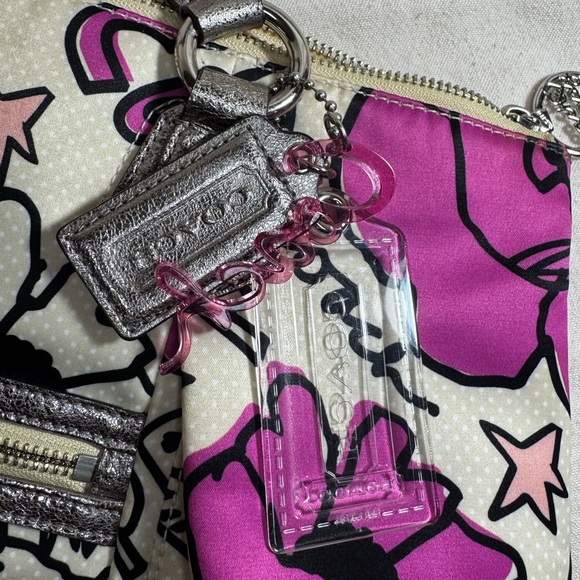 Coach Poppy Y2K Rare Tote + Matching Wristlet Set Clean Excellent - Picture 6 of 17